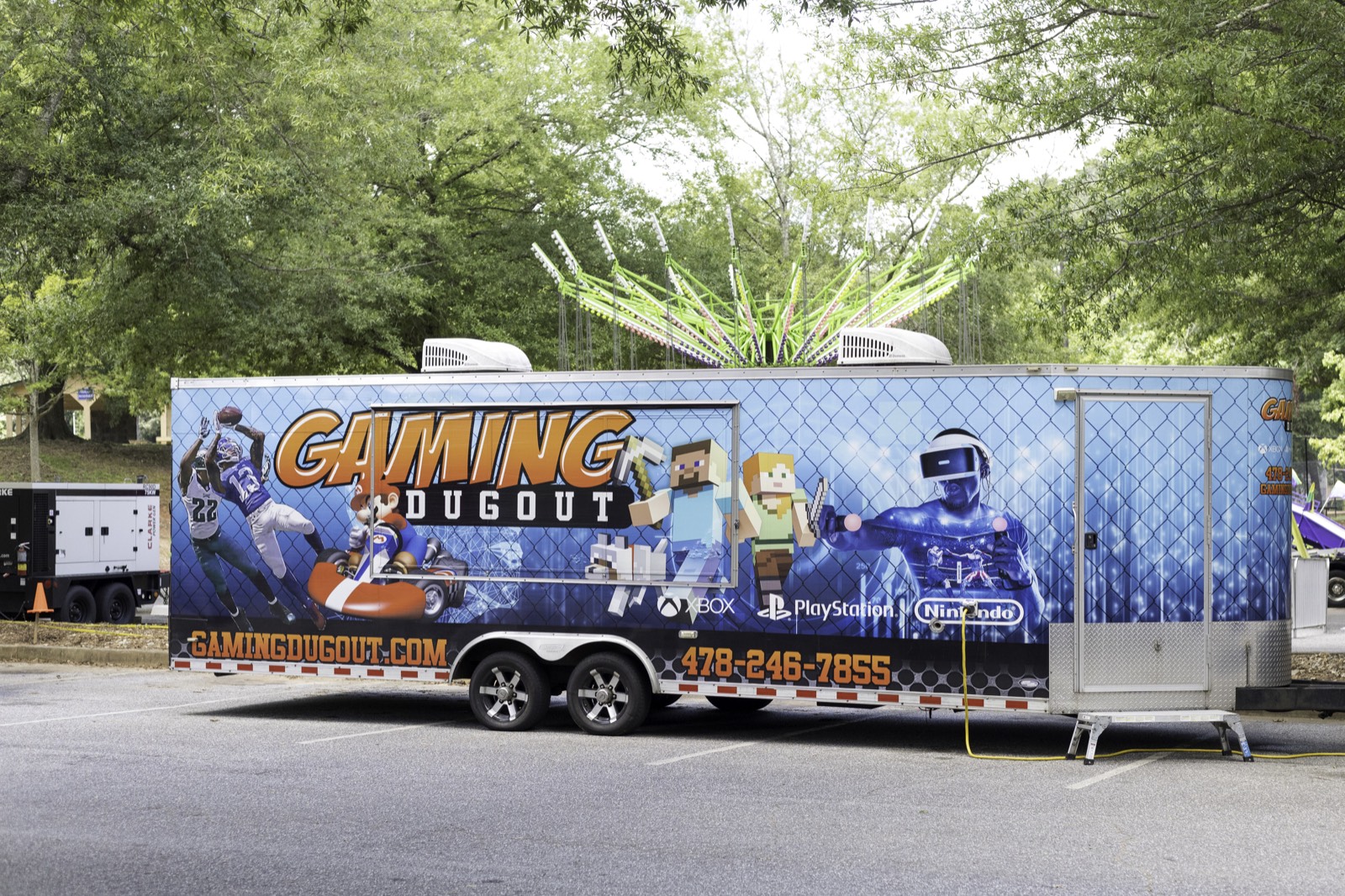 Gaming Dugout mobile video game truck at Turbo Day 2025